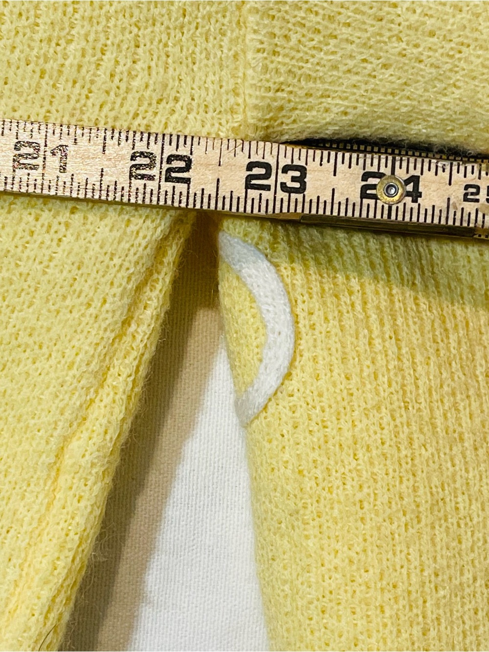 Anthropologie Luna Ivy Yellow Floral Appliqué Knit Crewneck Sweater - Picture 12 of 12